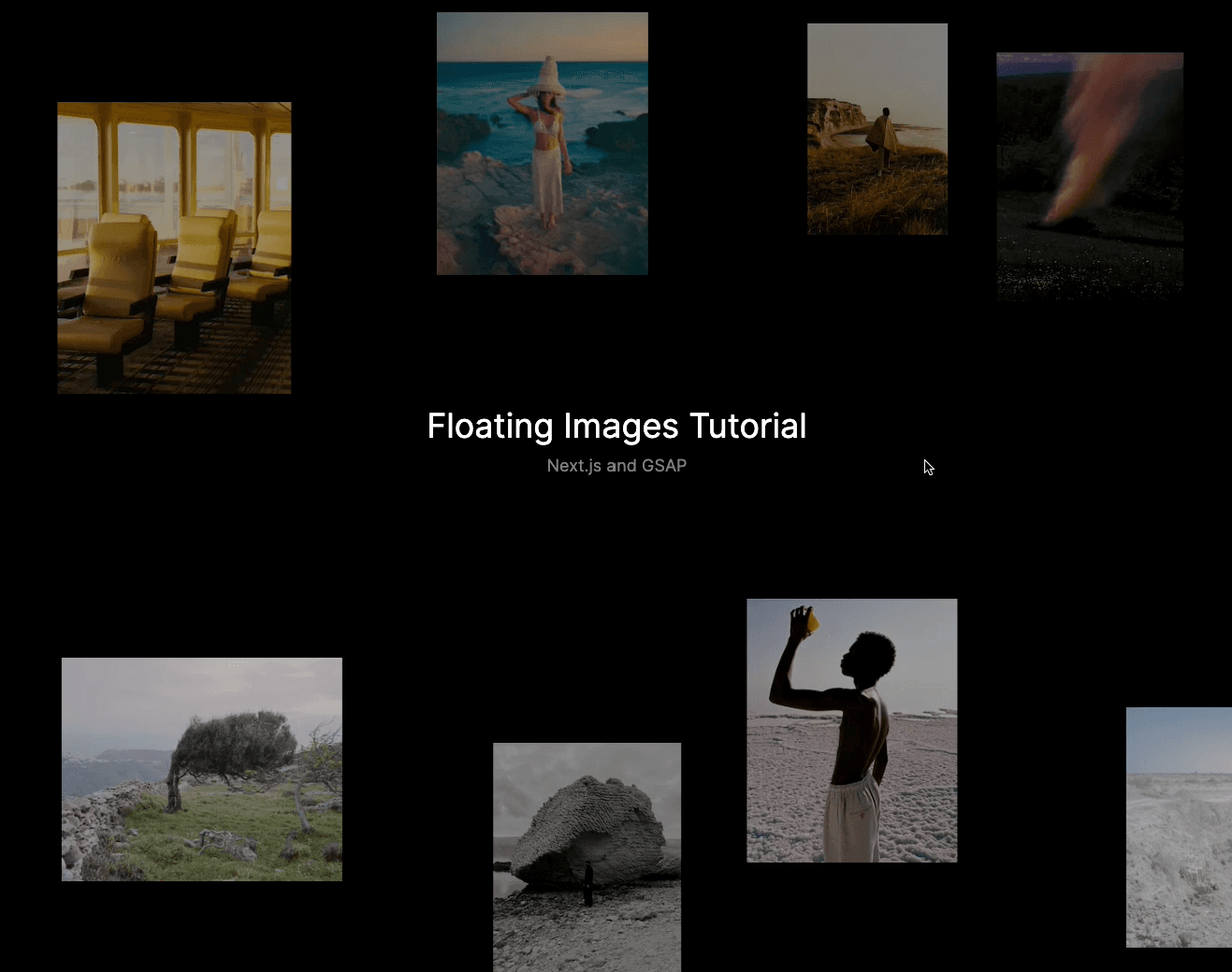 image gallery using javascript - full tutorial : r... How to make a Floating Image Gallery using Nextjs and GSAP
