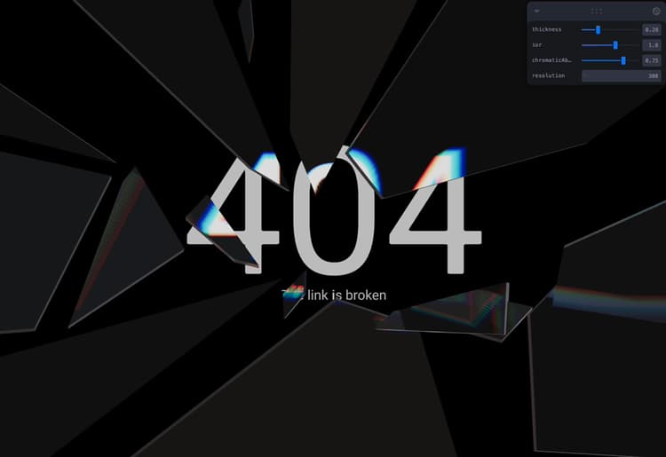 404 Codepen How to Make a Creative 404 Page using Three.js and React
