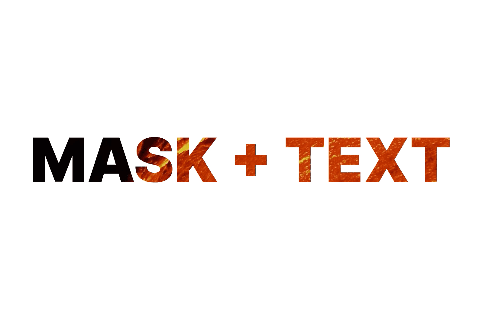 How to create a text clip mask on scroll animation with React, CSS and ...