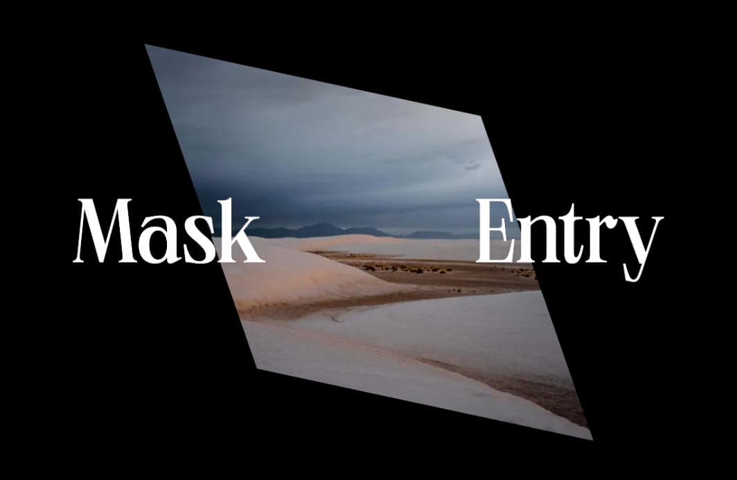Sample Entry Animation How to Make an Masked Image Entry Animation using React and Framer Motion